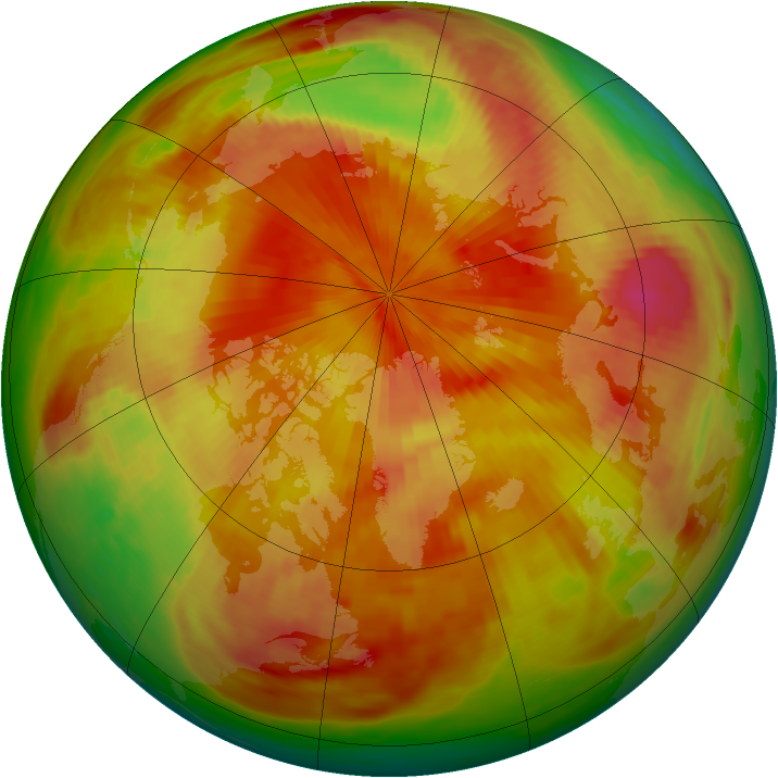 Arctic ozone map for 17 April 1979